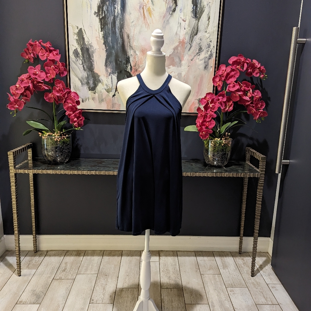 BCBG generation navy blue sleeveless dress extra small
